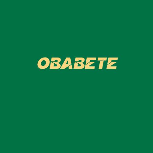 Logo da OBABETE